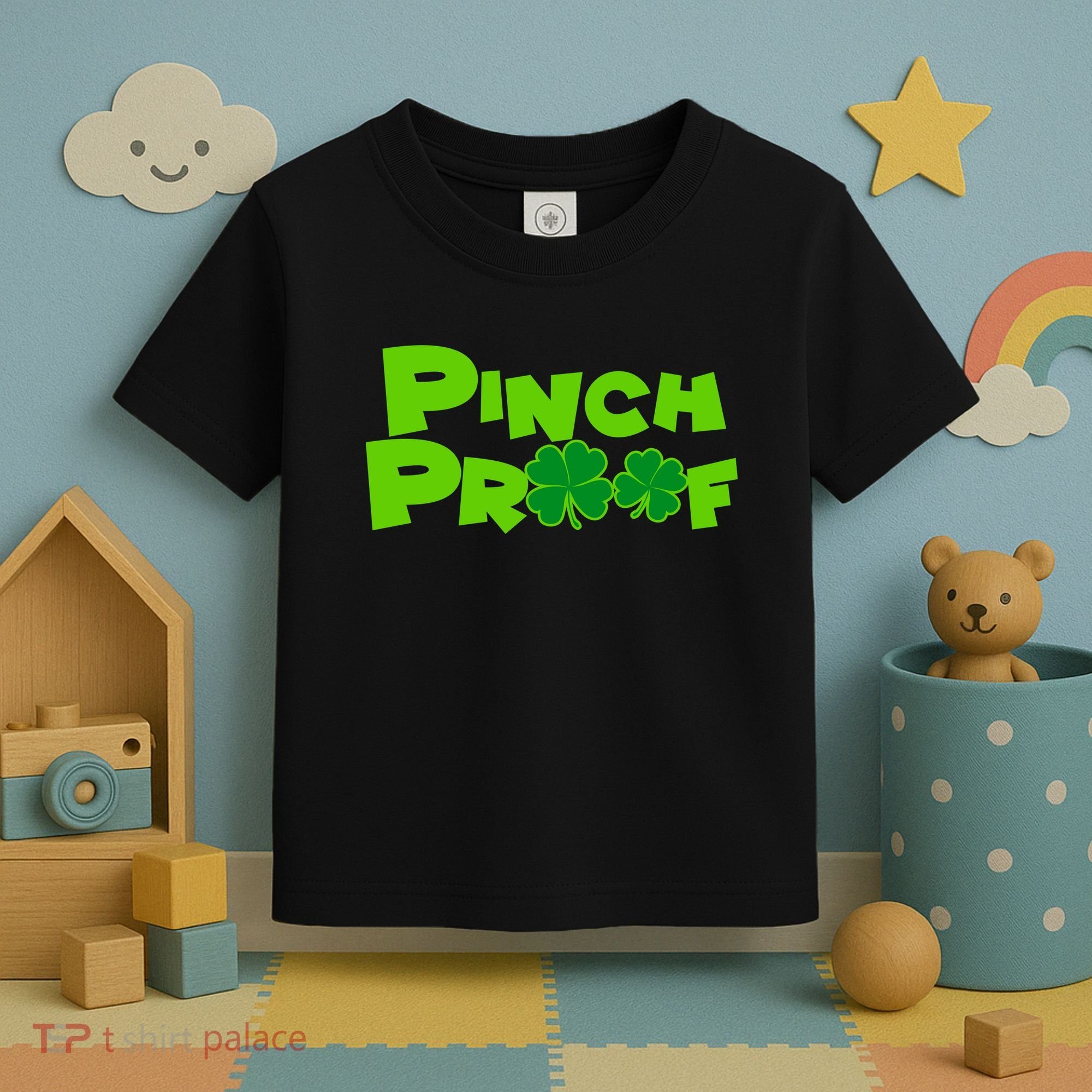 Pinch Proof Irish Shamrocks Toddler T-Shirt