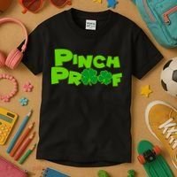 Pinch Proof Irish Shamrocks Kids T-Shirt thumb 3