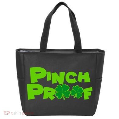 Pinch Proof Irish Shamrocks Tote Bag