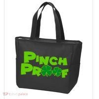 Pinch Proof Irish Shamrocks Tote Bag thumb 3