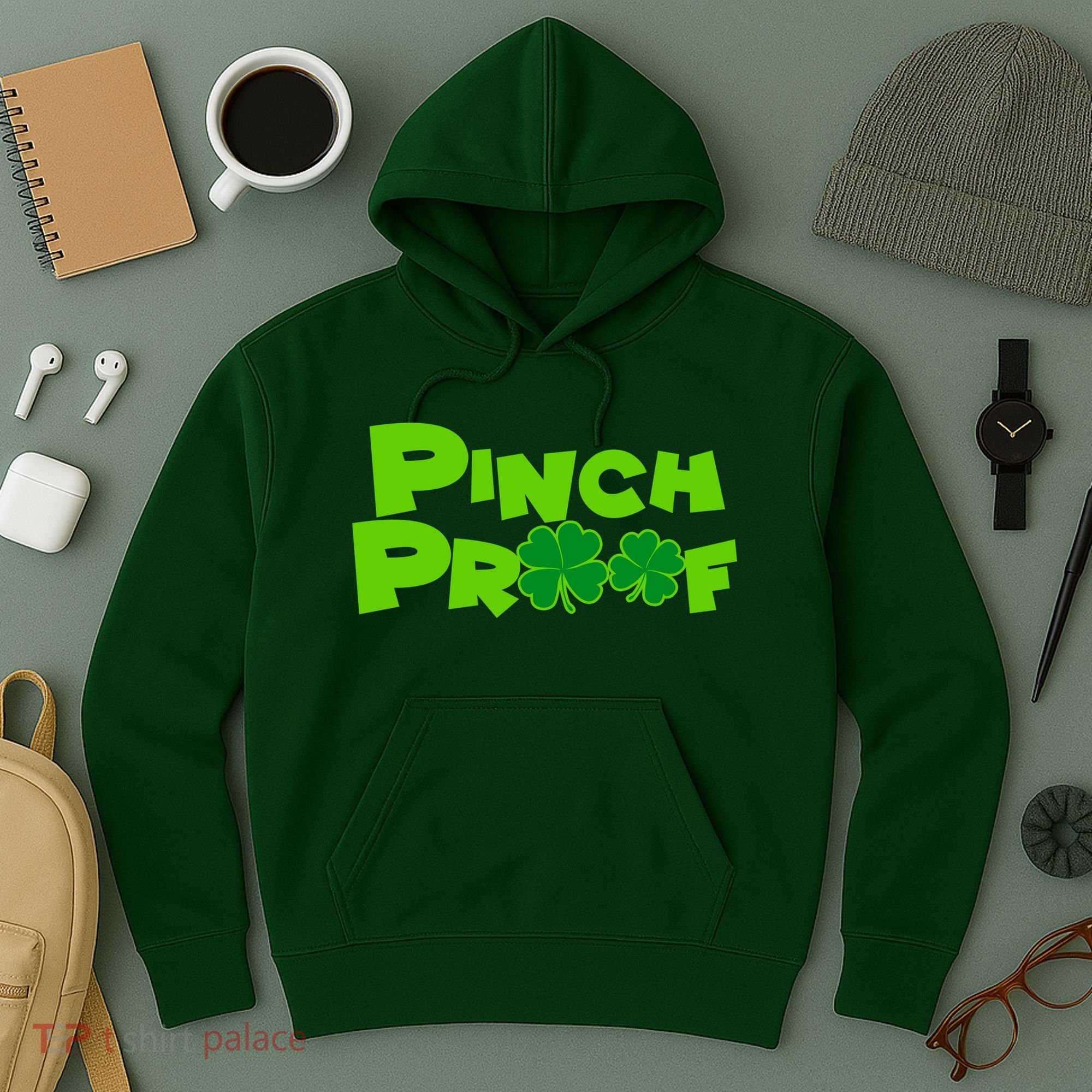 Pinch Proof Irish Shamrocks Hoodie
