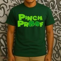 Pinch Proof Irish Shamrocks T-Shirt thumb 3