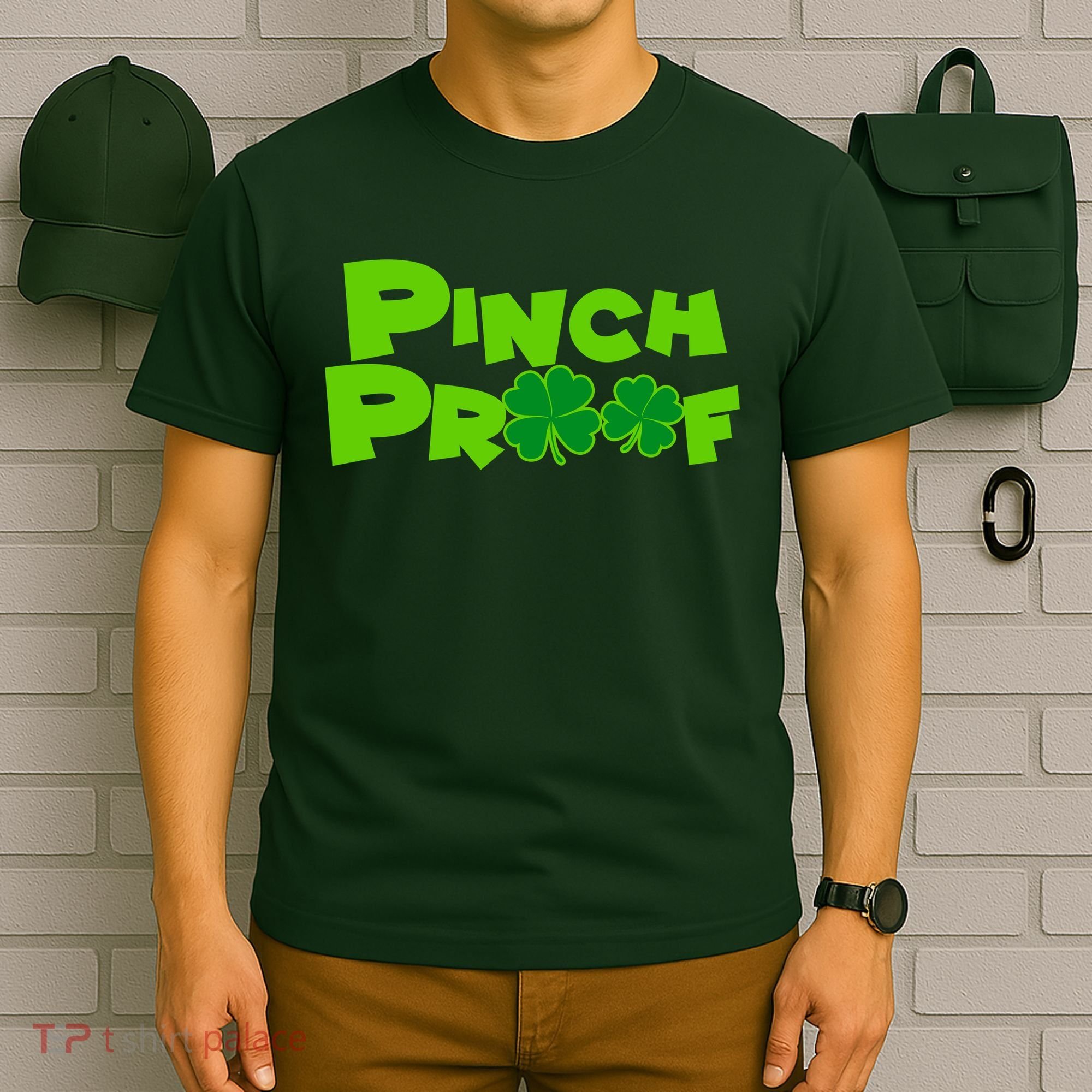 Pinch Proof Irish Shamrocks T-Shirt
