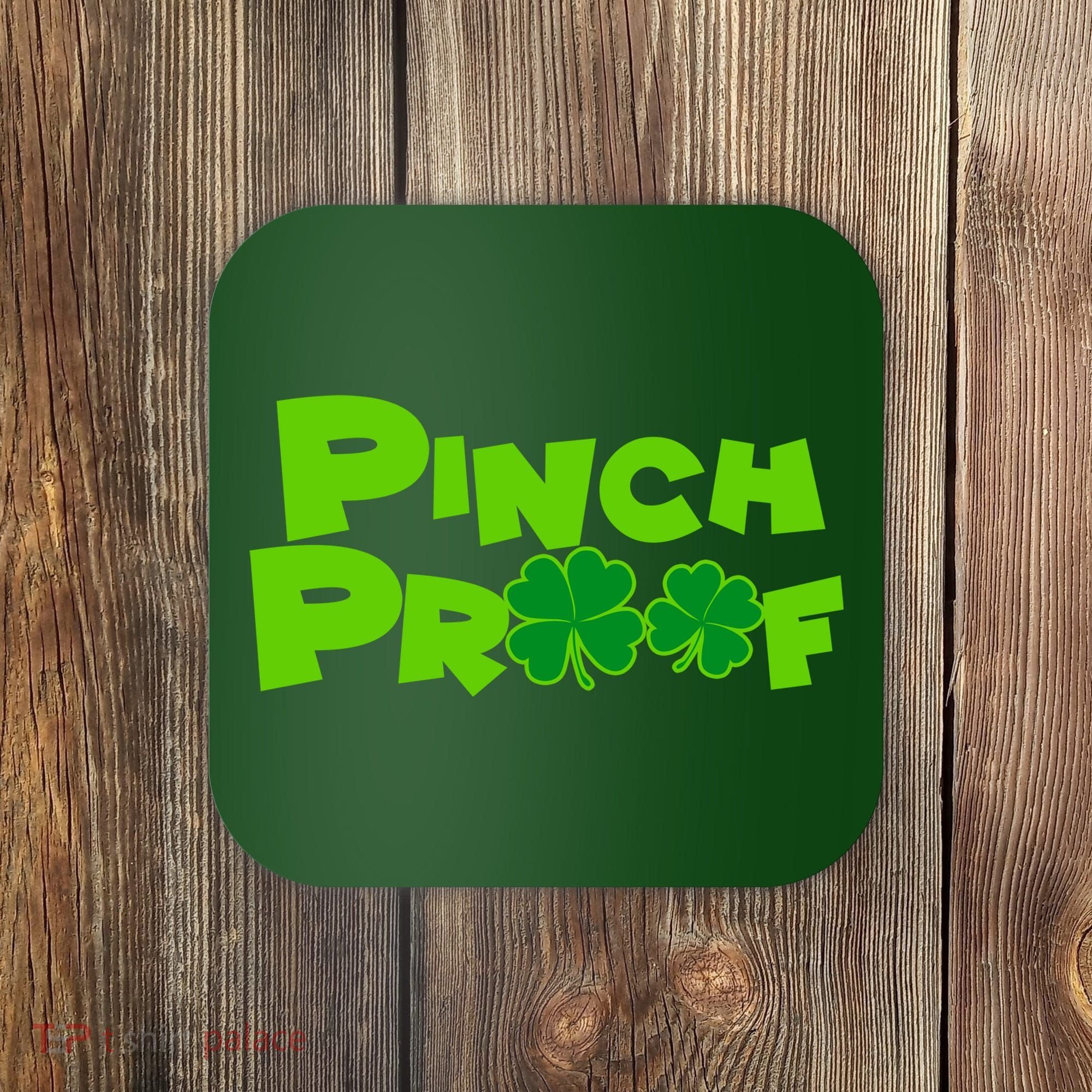 Pinch Proof Irish Shamrocks Coaster