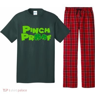 Pinch Proof Irish Shamrocks Pajama Set