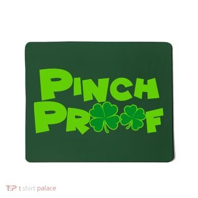 Pinch Proof Irish Shamrocks Mousepad