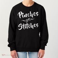 Pinches Get Stitches Funny St. Patrick's Day Women's Sweatshirt thumb 0