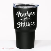 Pinches Get Stitches Funny St. Patrick's Day Tumbler thumb 0