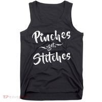 Pinches Get Stitches Funny St. Patrick's Day Tank Top thumb 0