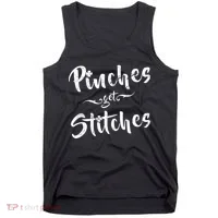 Pinches Get Stitches Funny St. Patrick's Day Tank Top thumb 0