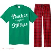Pinches Get Stitches Funny St. Patrick's Day Pajama Set thumb 0