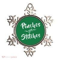 Pinches Get Stitches Funny St. Patrick's Day Ornament thumb 0