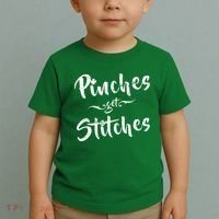 Pinches Get Stitches Funny St. Patrick's Day Toddler T-Shirt thumb 2