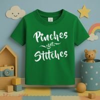 Pinches Get Stitches Funny St. Patrick's Day Toddler T-Shirt thumb 3