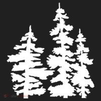 Pine Trees Illustration Comfort Colors Boxy T-Shirt thumb 3
