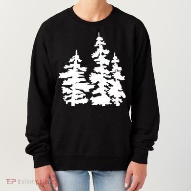 Pine Trees Illustration Women's Sweatshirt