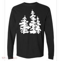 Pine Trees Illustration Comfort Colors Heavyweight Long Sleeve T-Shirt thumb 0