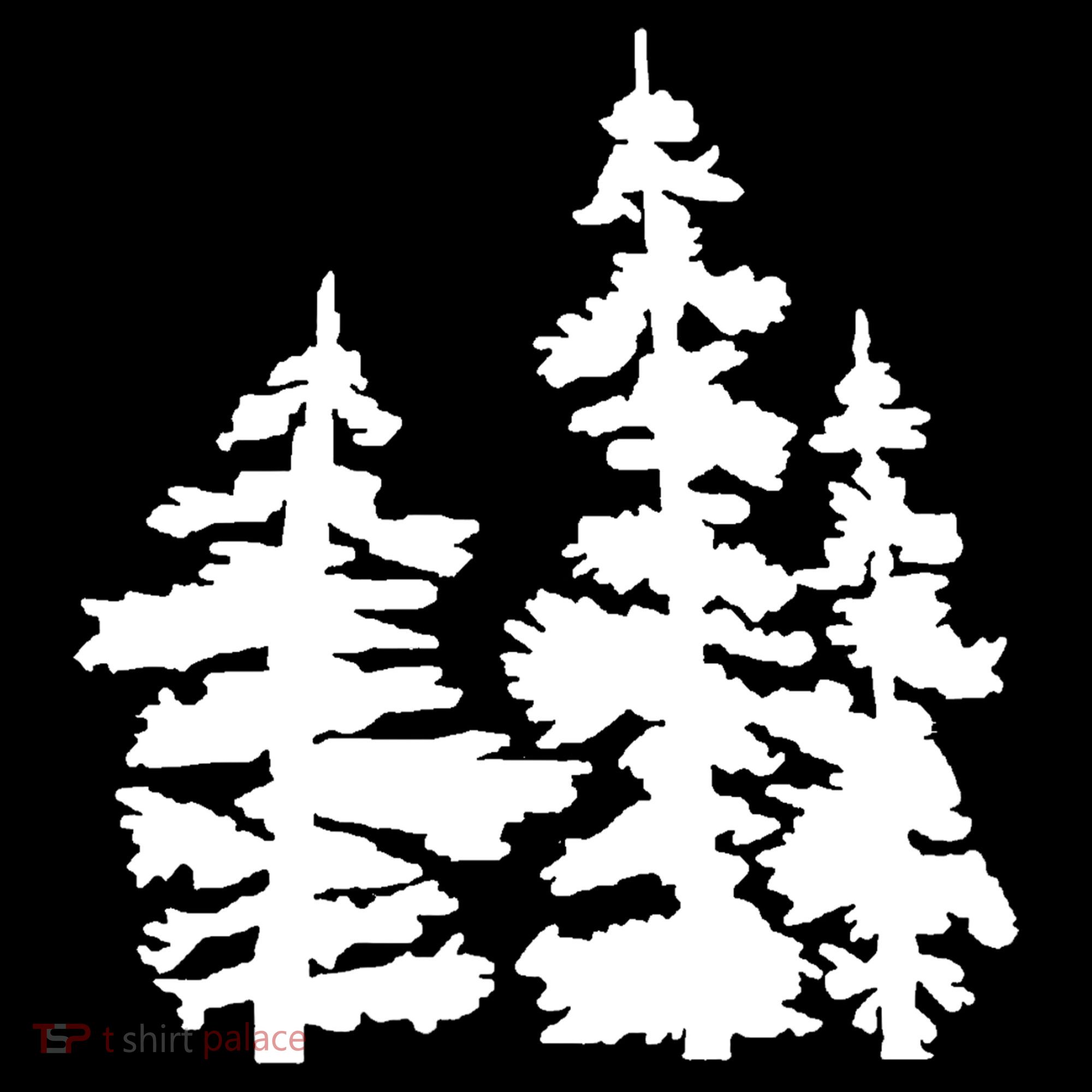 Pine Trees Illustration Apron