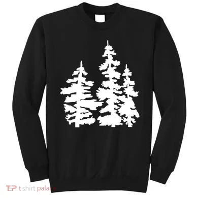 Pine Trees Illustration Sweatshirt