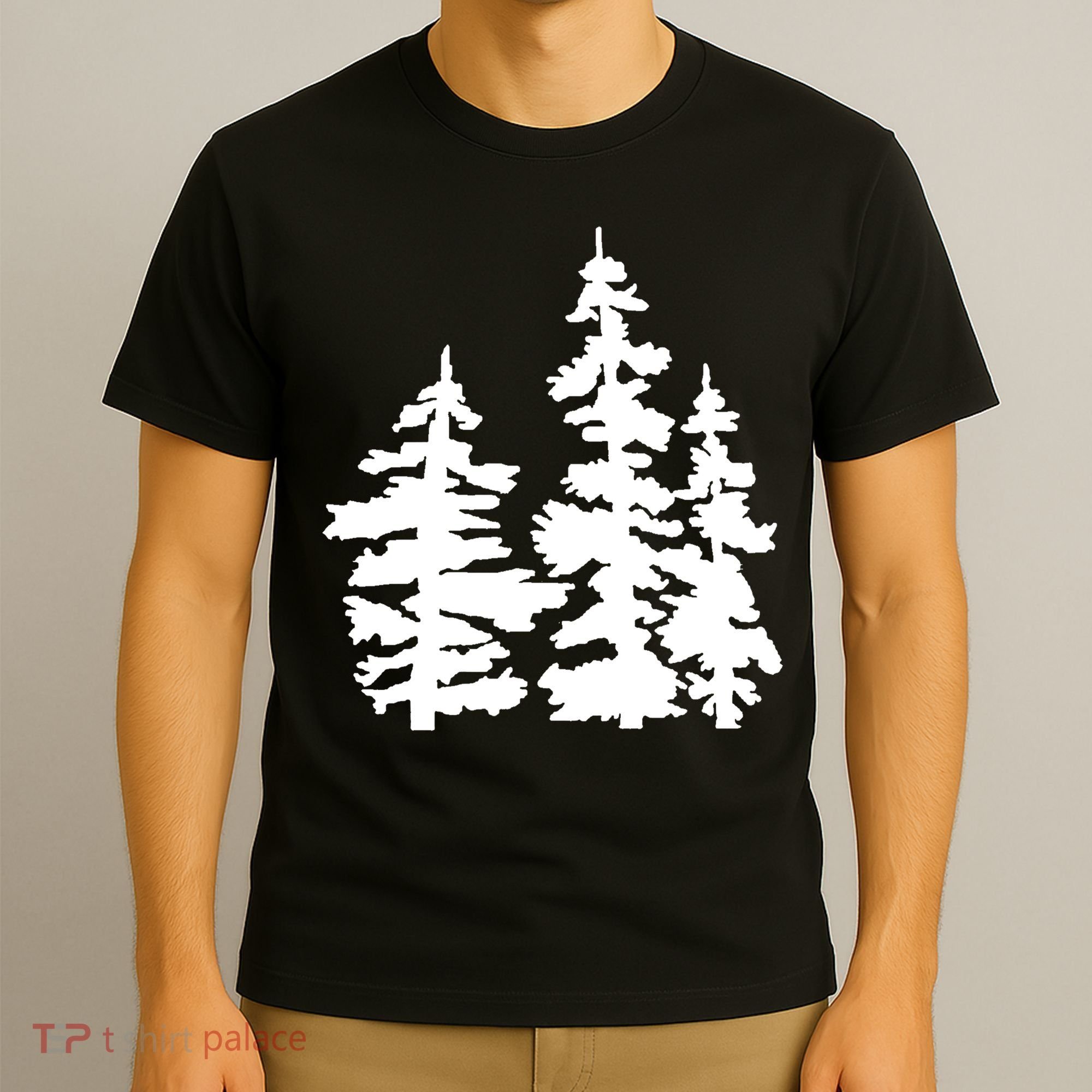 Pine Trees Illustration T-Shirt