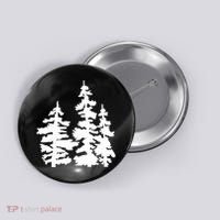 Pine Trees Illustration Button thumb 0