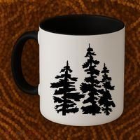 Pine Trees Illustration Coffee Mug thumb 2