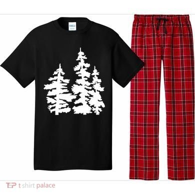 Pine Trees Illustration Pajama Set