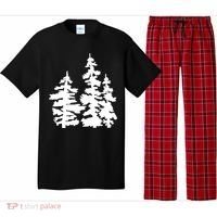 Pine Trees Illustration Pajama Set thumb 0