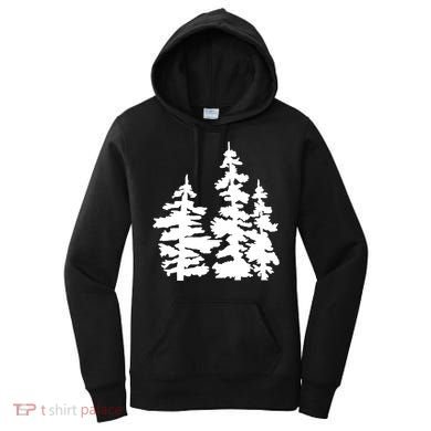 Pine Trees Illustration Women's Hoodie