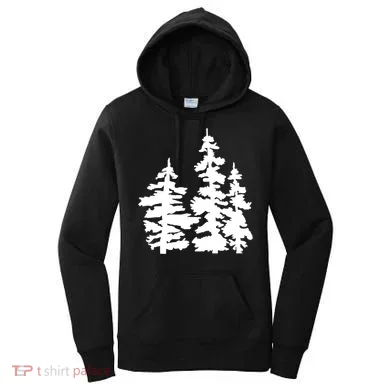 Pine Trees Illustration Women's Hoodie