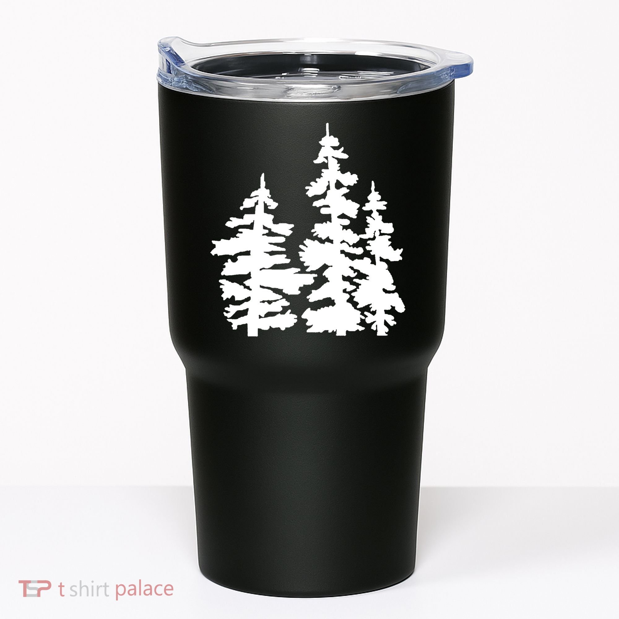 Pine Trees Illustration Tumbler