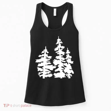 Pine Trees Illustration Women's Tank Top