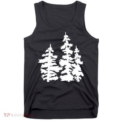 Pine Trees Illustration Tank Top