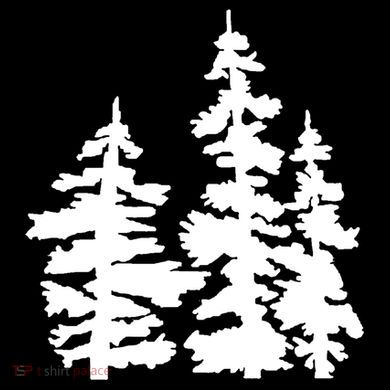 Pine Trees Illustration Women's T-Shirt