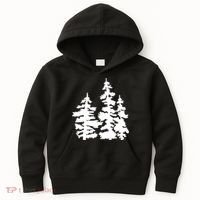 Pine Trees Illustration Kids Hoodie thumb 0