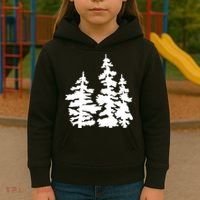 Pine Trees Illustration Kids Hoodie thumb 3