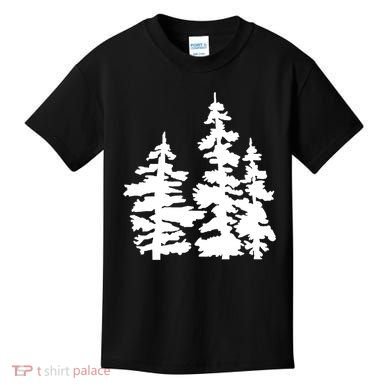 Pine Trees Illustration Kids T-Shirt