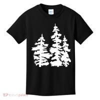 Pine Trees Illustration Kids T-Shirt thumb 0