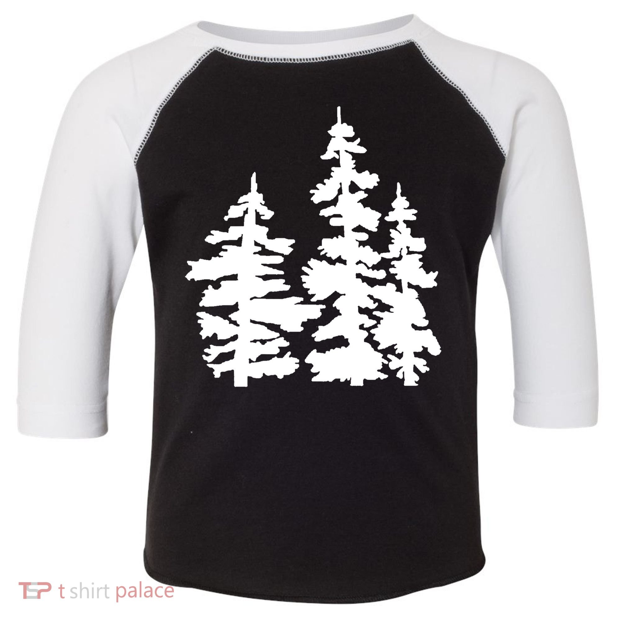 Pine Trees Illustration Toddler Fine Jersey T-Shirt