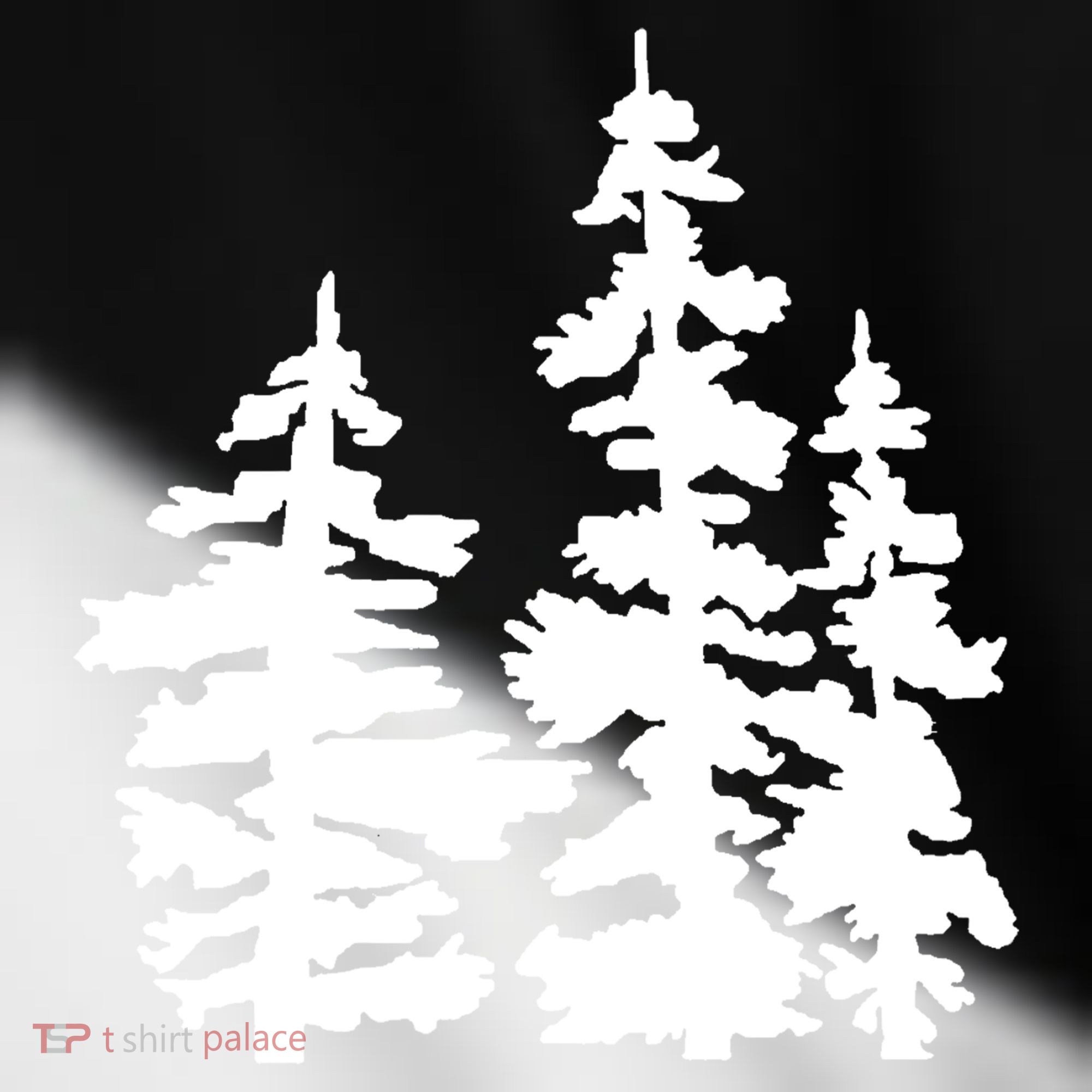 Pine Trees Illustration Toddler Fine Jersey T-Shirt