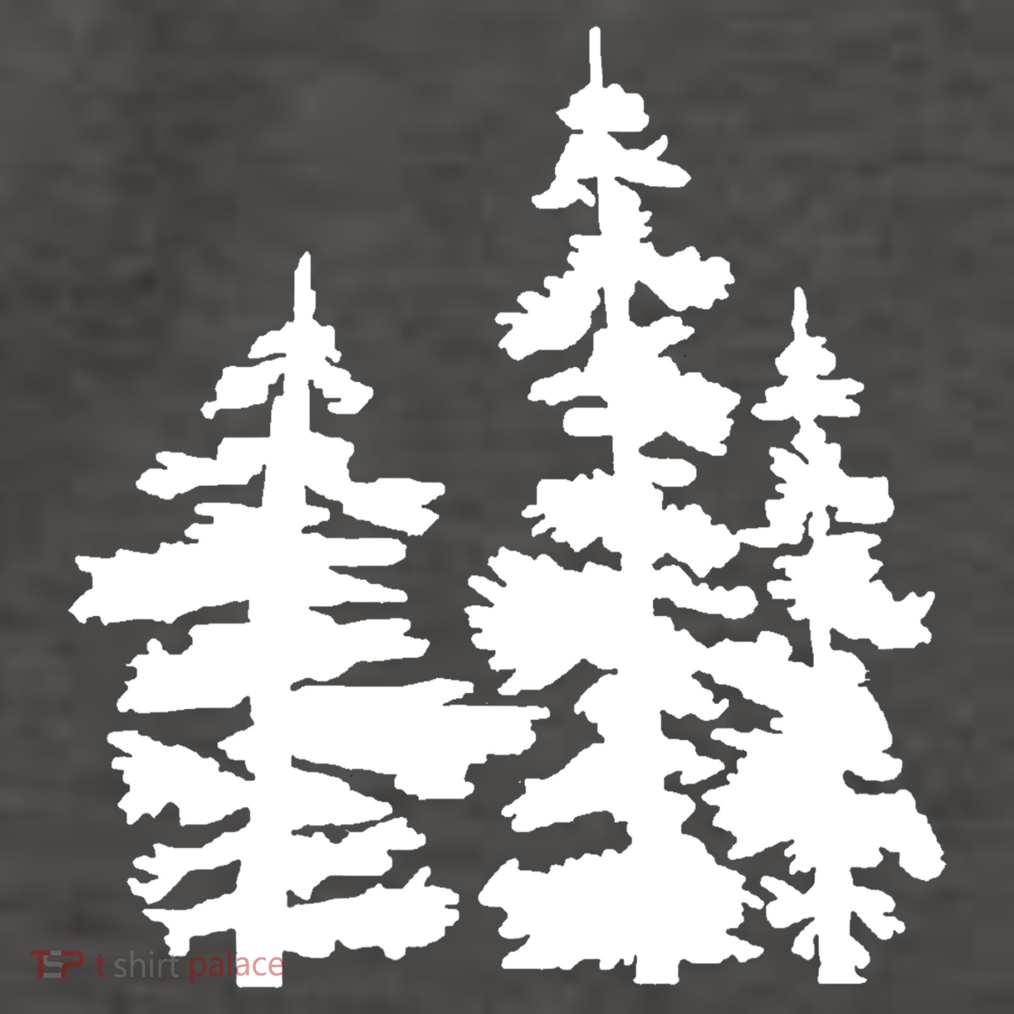 Pine Trees Illustration Vector Backpack