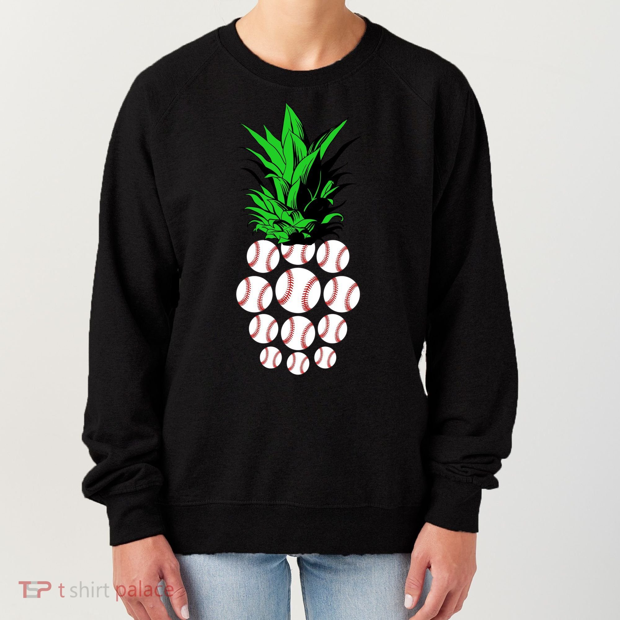 Pineapple Baseball Women's Sweatshirt