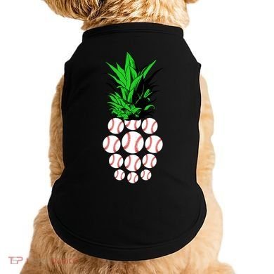 Pineapple Baseball Doggie Tank