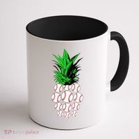 Pineapple Baseball Coffee Mug thumb 1