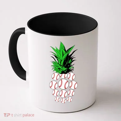 Pineapple Baseball Coffee Mug
