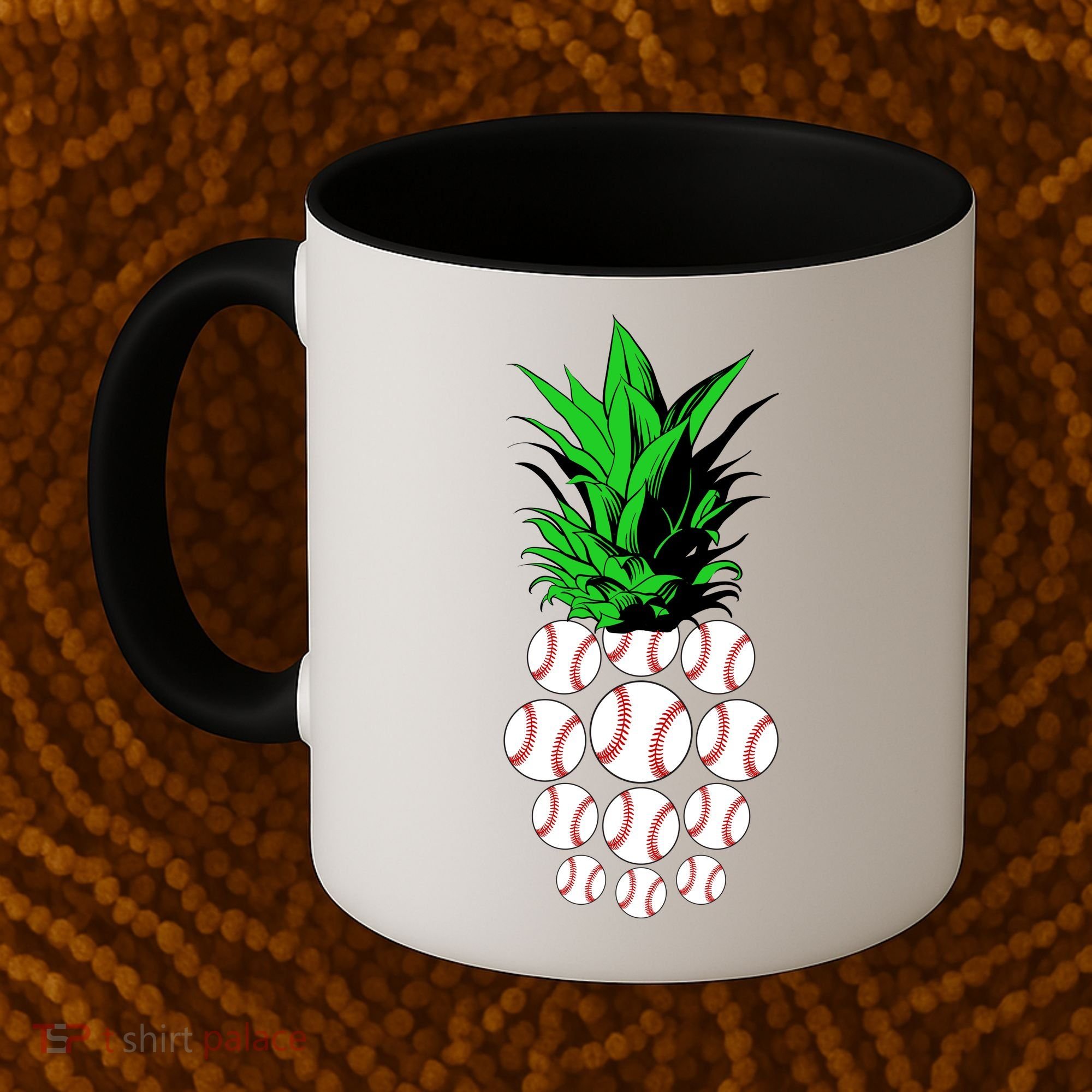 Pineapple Baseball Coffee Mug