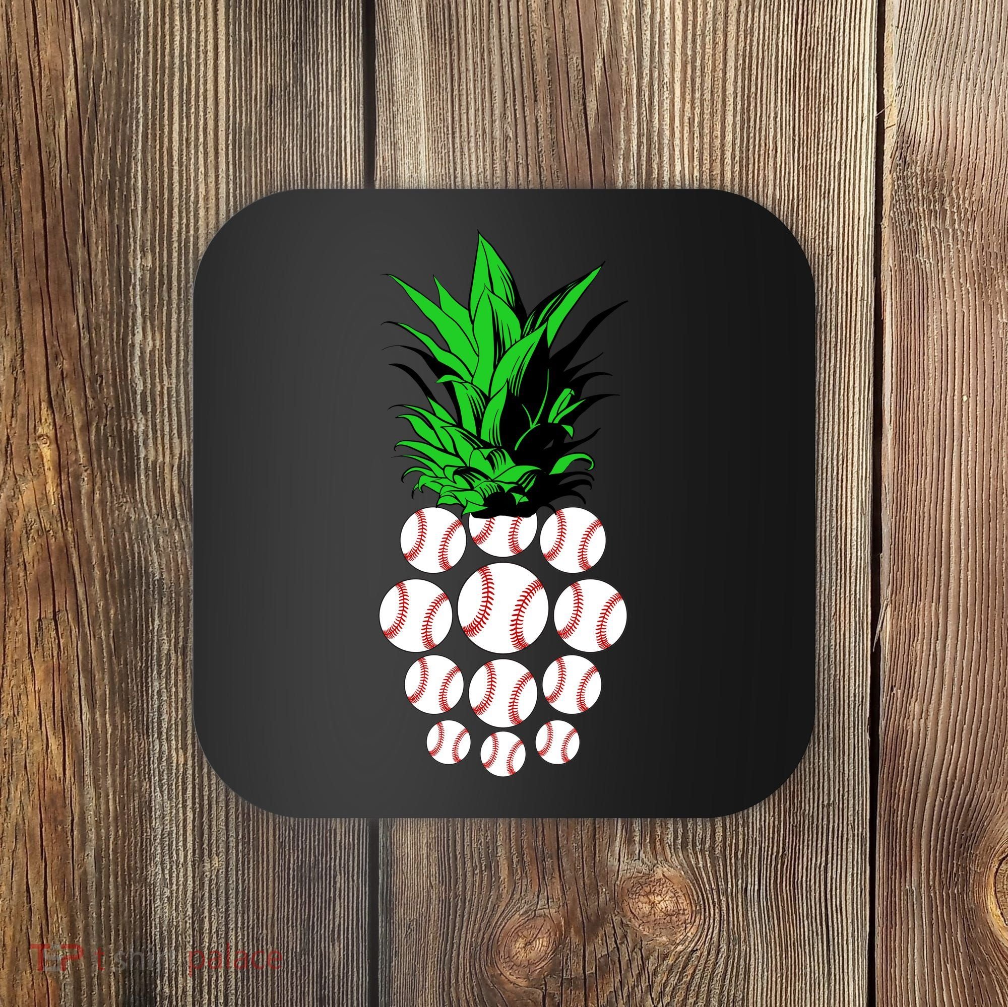 Pineapple Baseball Coaster
