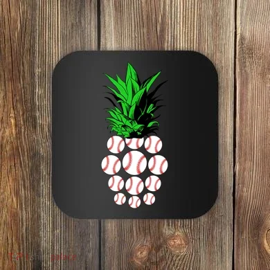 Pineapple Baseball Coaster