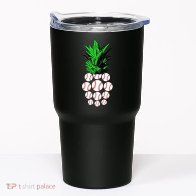 Pineapple Baseball Tumbler