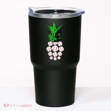 Pineapple Baseball Tumbler